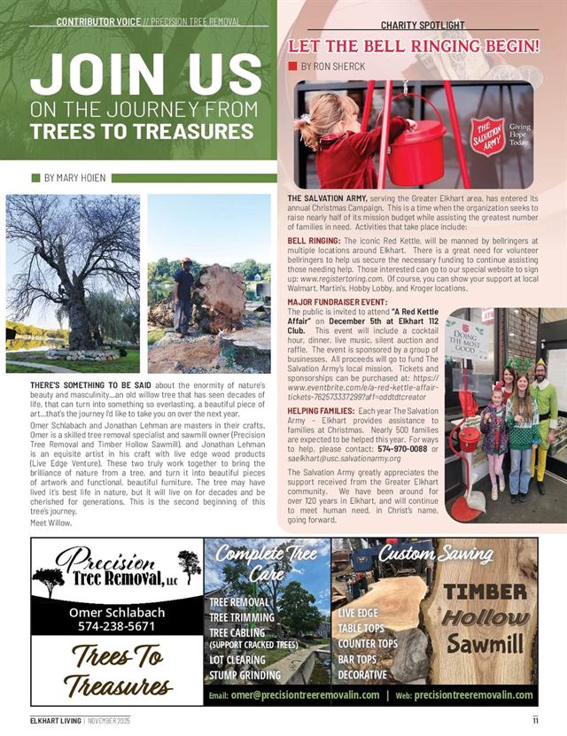 Elkhart Living — Join Us on the Journey from Trees to Treasures
