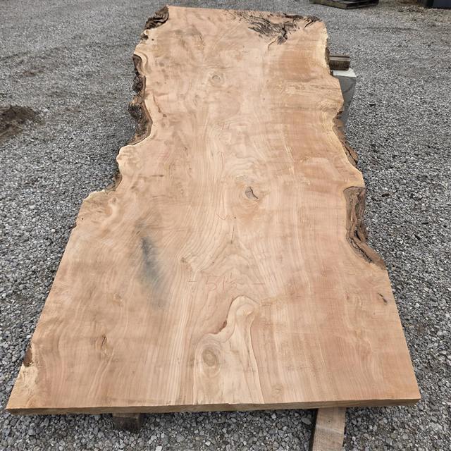 Willow marked 3 at the mill, chalk reading 41, 51 and a half, and 112 inches